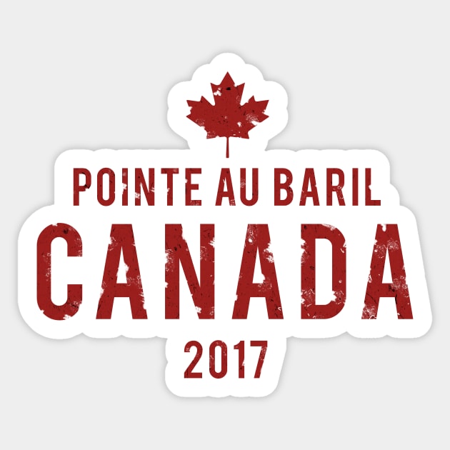 Pointe au Baril Sticker by DavidLoblaw